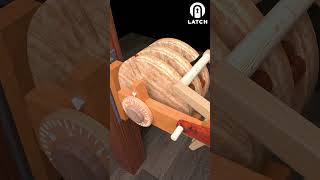 Wooden Door with combination lock 3  3D model of Crosssection door lock Clip 48 [upl. by Enihpad583]