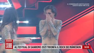 Festival di Sanremo 2021 trionfa il rock dei Maneskin  Storie italiane 08032021 [upl. by Akela]