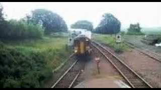 Passenger Train Arriving Railway Station At Rannoch Moor On History Visit To The Highlands Scotland [upl. by Parette977]