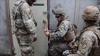 Marines and Army Combat Engineers Conduct Explosive Door Breaching [upl. by Port290]