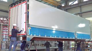 Process of Making Giant Double Wing Door Van Truck Hydraulic Open Box Truck Factory in Korea [upl. by Skip]