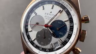 Zenith Chronomaster Original 183200360069C901 Zenith Watch Review [upl. by Tertia]