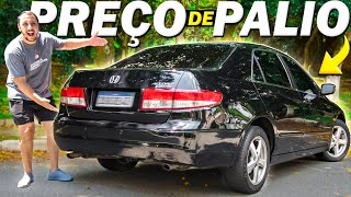 MELHOR que CIVIC O SEDAN de PATRÃO e LUXUOSO BARATO😱 Honda Accord V6 [upl. by Anaehr]