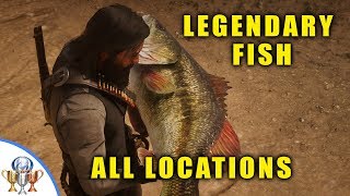 Red Dead Redemption 2  All Legendary Fish Locations Special Lures and Fisher of Fish Mission [upl. by Inga]