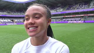 Pia Bosmans na RSC Anderlecht  KRC Genk Ladies op 25052024 [upl. by Ynatsyd619]