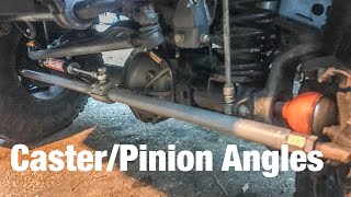 How to Check Caster and Pinion angle on your Jeep or Truck [upl. by Ayinat]