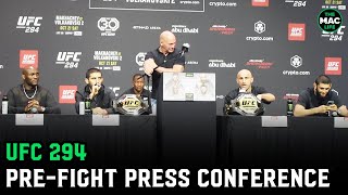 UFC 294 PreFight Press Conference Full [upl. by Federica]