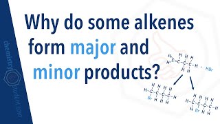 Why do some alkenes form major and minor products [upl. by Ynnav]