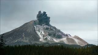 Mt St Helens The Gary Rosenquist AI interpolated landslide and eruption sequence 1080pHD update [upl. by Brenna]