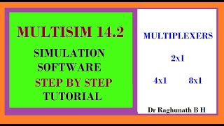 Demonstration of Multiplexers  2x1 4x1 and 8x1 Mux using multisim [upl. by Rattray289]