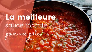 La recette de la meilleure sauce tomate pour vos pâtes [upl. by Lapointe]