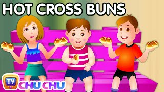 Hot Cross Buns Nursery Rhyme with Lyrics  Cartoon Animation Rhymes amp Songs for Children [upl. by Critta429]