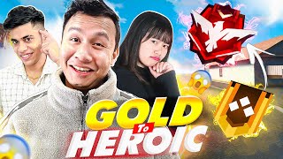 New FF Update is Fire 🔥 Gold to Heroic Rank With Sooneeta amp Ug Ayush Bhai  Tonde Gamer [upl. by Paine109]