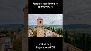 Chiusi 📍 Random Italy Towns 🇮🇹  Episode 279  italy chiusi siena toscana tuscany shorts [upl. by Esereht]