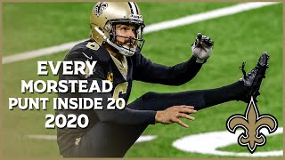 Every Thomas Morstead punt downed inside the 20  2020 Saints Highlights [upl. by Rednirah]