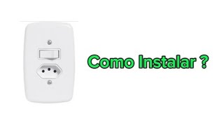 Como instalar uma tomada com interruptor [upl. by Eldnar]