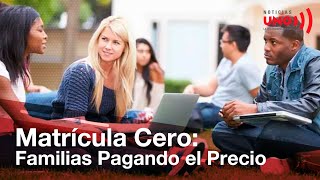 Crisis en Matrícula Cero Familias endeudadas por promesas incumplidas del Gobierno Duque [upl. by Alyak509]