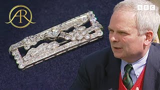 Most Wonderful Art Deco Brooch Worth Four Figures  Antiques Roadshow [upl. by Lengel]