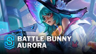 Battle Bunny Aurora Skin Spotlight  League of Legends [upl. by Ajtak]