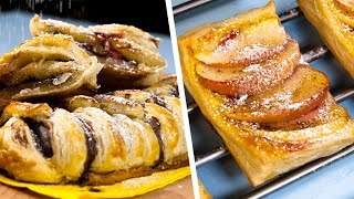 5 Easy and Yummy puff pastry Recipes  Hungry cat [upl. by Yanaj]