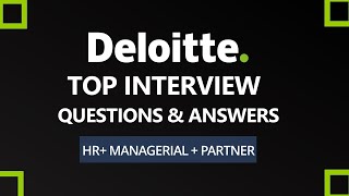 Deloitte Interview Questions and Answers 2024  Deloitte Interview Process  HR MR [upl. by Ansell147]