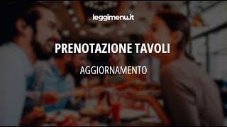 Tutorial  Prenotazione Tavoli impostazione nuove fasce orarie [upl. by Fitzhugh669]