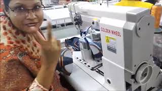 How Sport Shoes are Made  Shoe Making Machines  Shoe Upper Stitching Machine [upl. by Kravits]