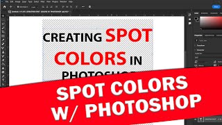 How to crop images  change color space amp create spot channels in Photoshop [upl. by Maillij558]