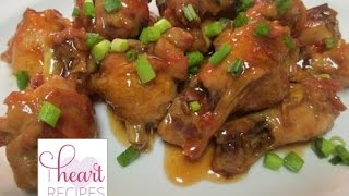 Sweet and Sour Chicken Wings  I Heart Recipes [upl. by Sedgewake85]