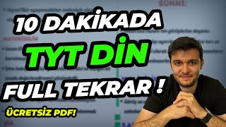 10 DAKİKADA TYT DİN FULL TEKRAR🔥  ÜCRETSİZ PDF [upl. by Laenaj635]