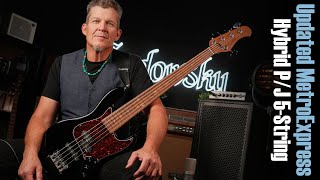 2023 Update  The Sadowsky MetroExpress 21fret Hybrid PJ 5String Bass  Full Demo w Andy Irvine [upl. by Anavas]