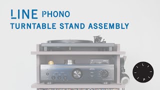 Line Phono Turntable Stand Assembly 2022 Revised Metal Hardware Model [upl. by Sitarski]