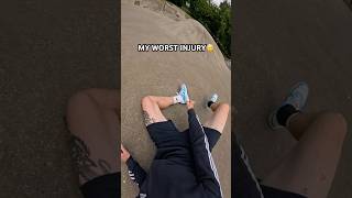 this can’t happen💔 fail scooter skatepark injury comedy funny [upl. by Burn]