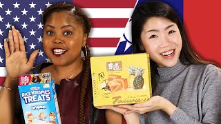 American amp Taiwanese People Swap Snacks [upl. by Buckels846]