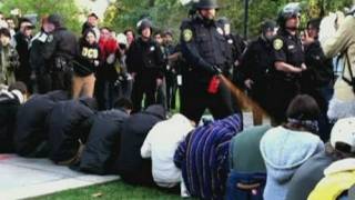 PEPPER SPRAY UC Davis students maced in Occupy protest [upl. by Kral698]