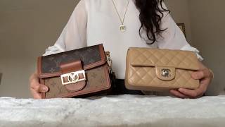 Louis Vuitton MINI DAUPHINE vs Chanel MINI FLAP Chanel LV [upl. by Oiruam830]