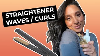 How to curl hair with a straightener In 5 minutes [upl. by Eedyah44]