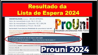 Lista de Espera PROUNI 2024  Resultado  Passo a Passo Prouni  Prouni  Enem  O que fazer [upl. by Jary983]