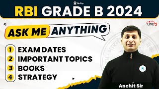 RBI Grade B 2024 Preparation Strategy ampGuidance by Anchit sir  RBI 2024 Syllabus Books EduTap [upl. by Lenhard]