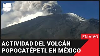 🌋 Volcán Popocatépetl en México Mira en vivo su actividad 💨🔥 [upl. by Lonna]