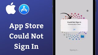 How To Fix App Store Could Not Sign In Authentication Failed in iOS 17 [upl. by Pillihp696]