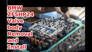 BMW ZF5HP24 Valve Body Installation IPT Transmissions [upl. by Nosnirb]