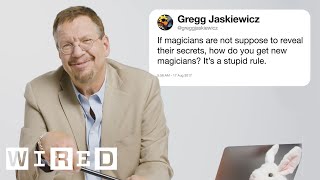 Penn Jillette Penn amp Teller Answers Magic Questions From Twitter  Tech Support  WIRED [upl. by Gothart279]