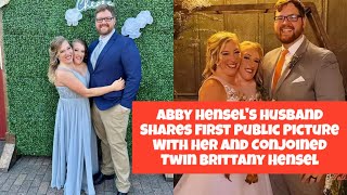 Abby Hensels Husband Shares First Public Picture With Her and Conjoined Twin Brittany Hensel [upl. by Ahsitruc]