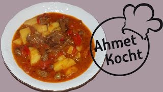 Rezept Gulasch  AhmetKocht  kochen  Folge 113 [upl. by Lajet755]