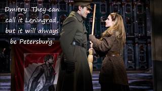 Anastasia Original Broadway Cast Recording — quotA Rumor in St Petersburgquot — Lyrics [upl. by Ogait]