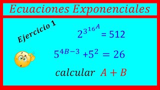 Ecuaciones Exponenciales  Ejercicio nivel preuniversitario [upl. by Aer]