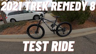 2021 Trek Remedy 8 Test Ride [upl. by Enomed713]