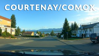 CourtenayComox Downtown Drive 4K  British Columbia Canada [upl. by Ydnis]