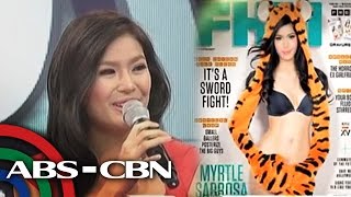 Myrtle ask permission to Sen Grace Poe about her FHM cover [upl. by Macgregor323]